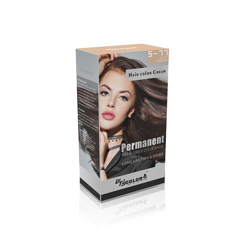 Nougat Brown Reduce Damage Hair Color Cream for Personal Use