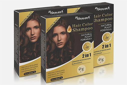 Hair dye selection and hair coloring preparation