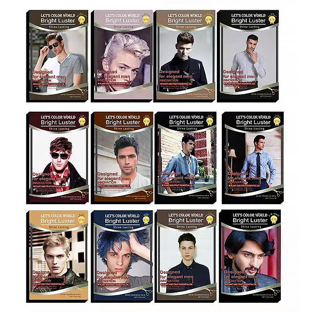 Hair color cream for man