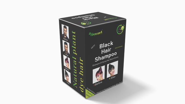 Black Organic Men's Hair Color Shampoo